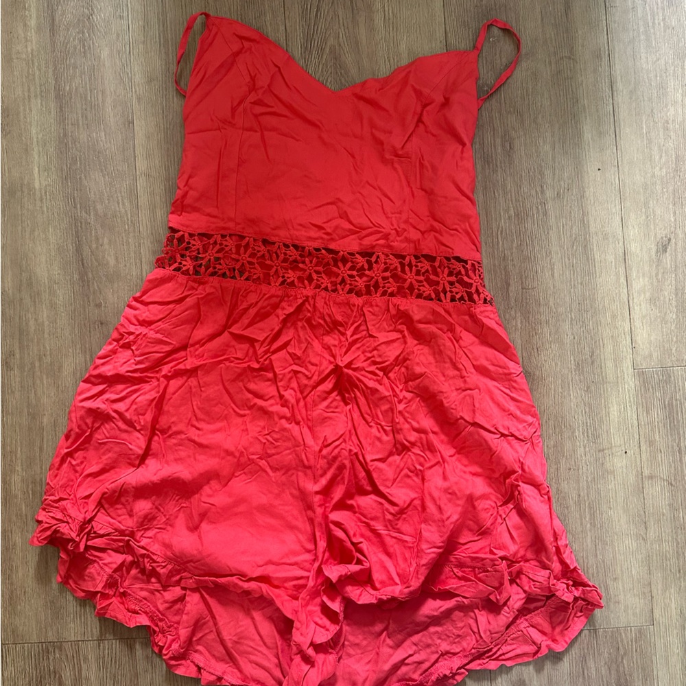 Red romper